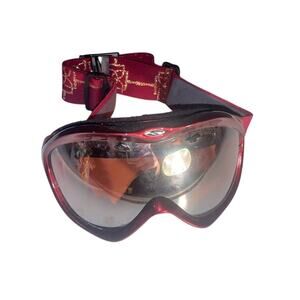 Smith anthem Red Snowboarding goggles mirrored lens